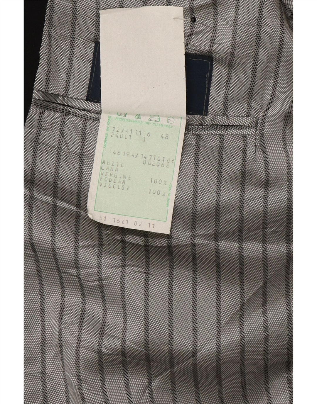 Vintage Ανδρικό Μπουφάν Blazer 1 Κουμπί IT 48 Μεσαίο Μαύρο Μαλλί