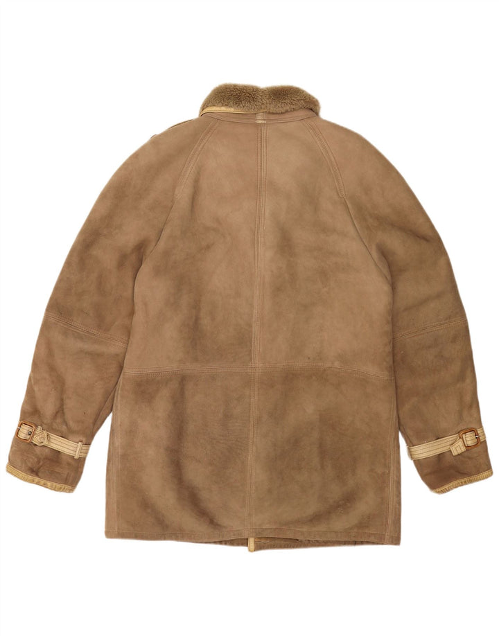 Vintage Ανδρικό Shearling Jacket IT 52 XL Beige Shearling