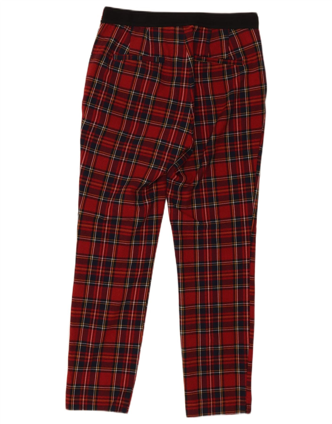 Zara Γυναικείο Skinny παντελόνι Chino Medium W28 L26 Red Check Polyester
