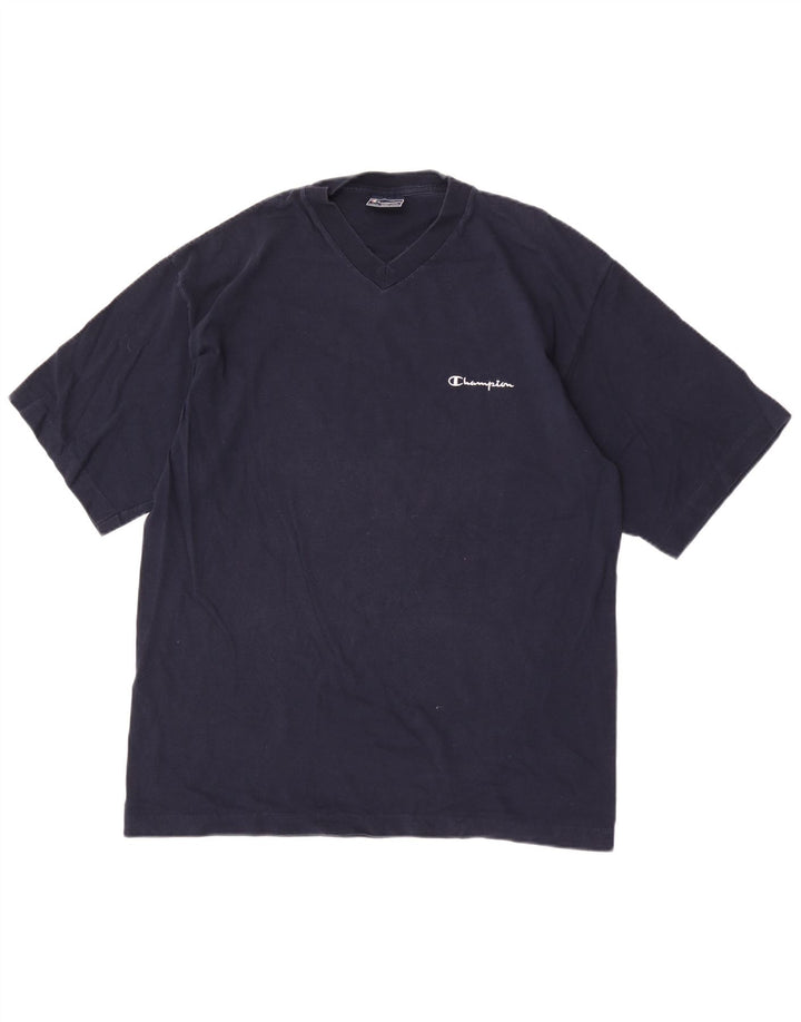 Ανδρικό T-Shirt Champion Top Large Navy Blue από βαμβάκι