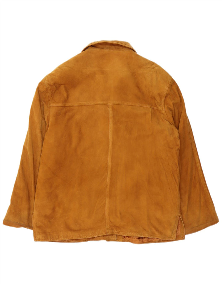 Conbipel Γυναικείο Suede Jacket UK 16 Large Brown Δερμάτινο