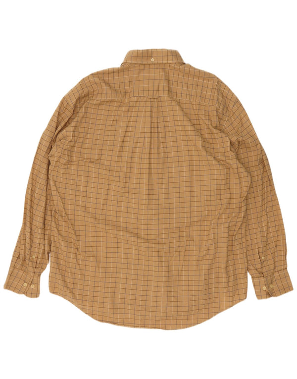 Ανδρικό πουκάμισο Nautica XL Beige Check Cotton