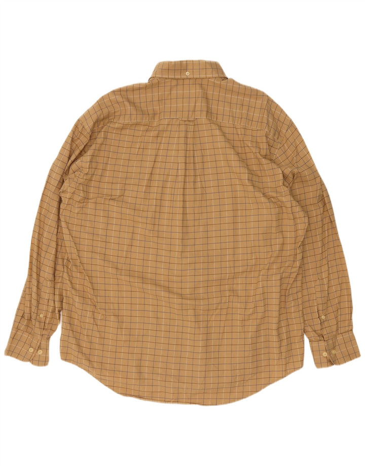 Ανδρικό πουκάμισο Nautica XL Beige Check Cotton