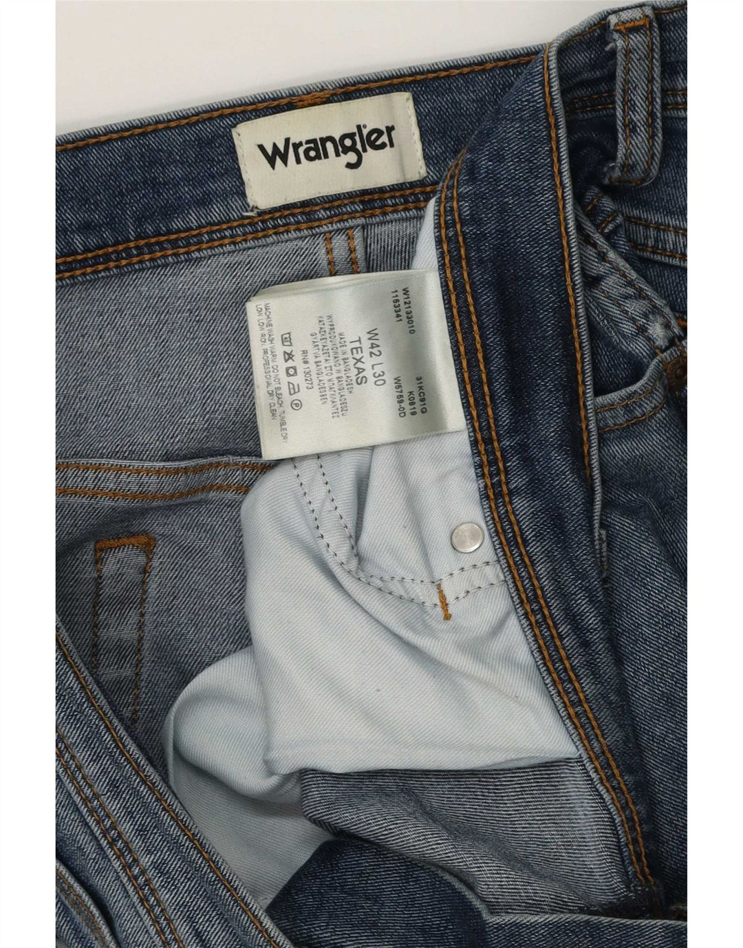 Wrangler Ανδρικό Texas Straight Jeans W42 L30 Μπλε βαμβακερό