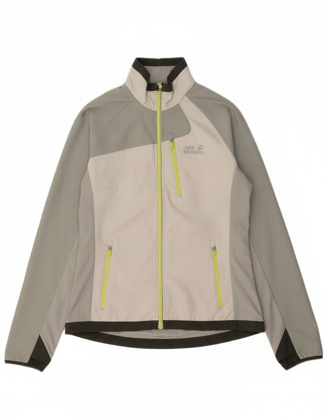 Jack Wolfskin Γυναικεία αθλητική φόρμα Top Jacket UK 10 Small Grey Colourblock