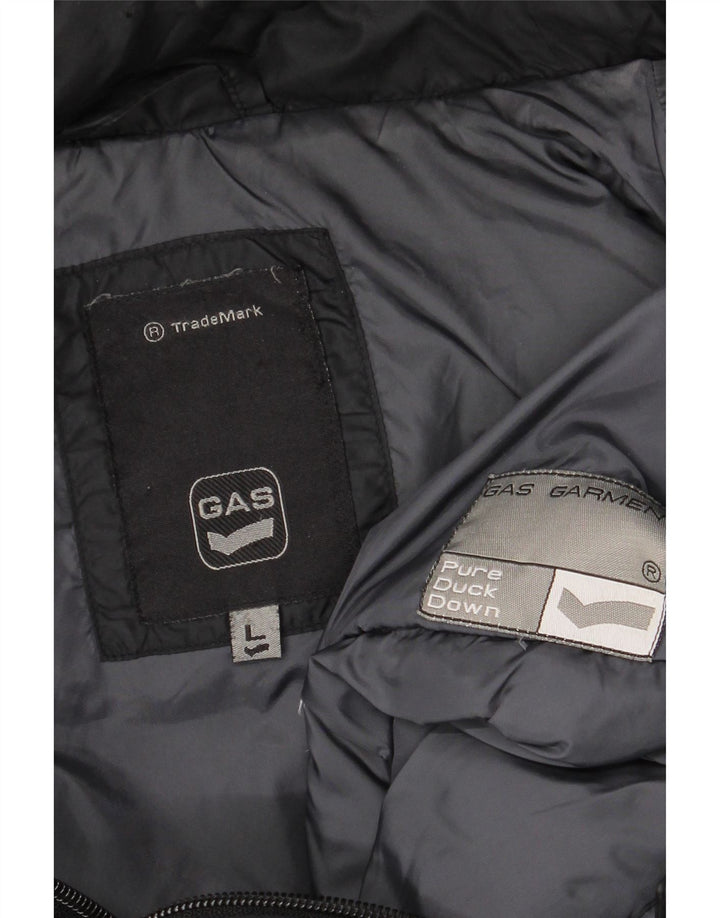Ανδρικό μπουφάν με κουκούλα Gas UK 40 Large Black