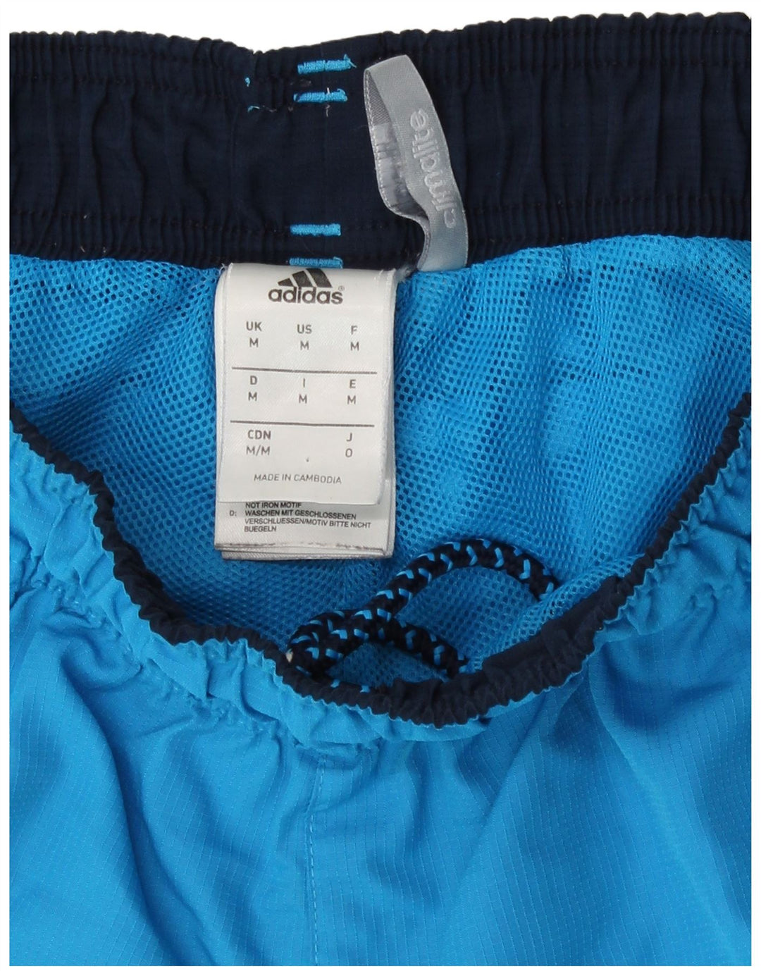 Ανδρικό αθλητικό σορτς Adidas Climalite με μεσαίο μπλε χρώμα πολυεστέρα