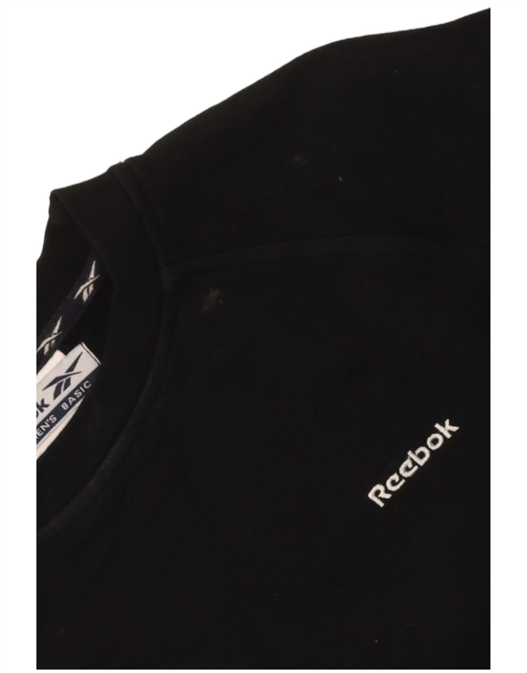 Reebok Γυναικείο Φούτερ Jumper UK 12 Μεσαίο Μαύρο Βαμβακερό