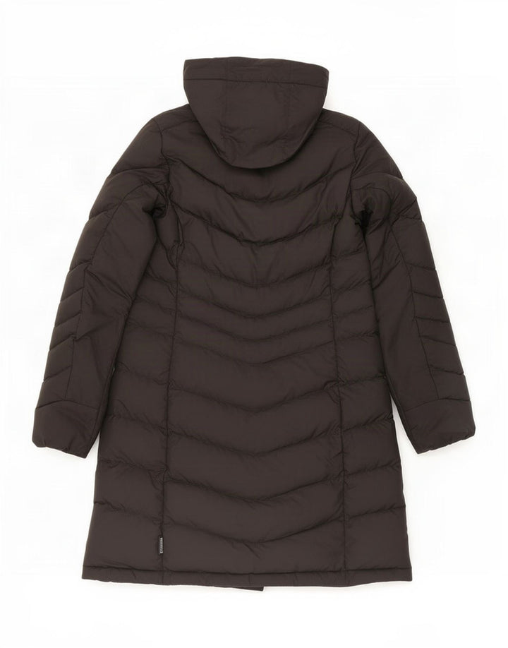 Jack Wolfskin Γυναικείο παλτό με κουκούλα με επένδυση UK 10/12 Μεσαίο μαύρο πολυεστέρα