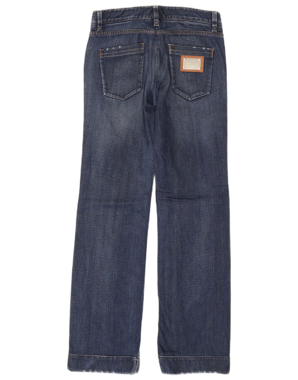 Dolce & Gabbana γυναικεία ίσια τζιν IT 38 XS W28 L32 Navy Blue Cotton