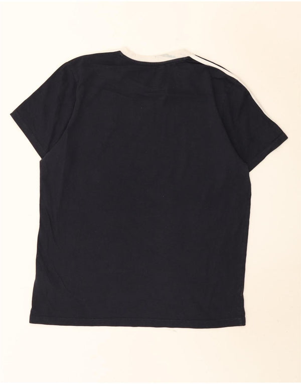 Adidas Γυναικείο T-Shirt Top UK 12/14 Medium Navy Blue βαμβακερό