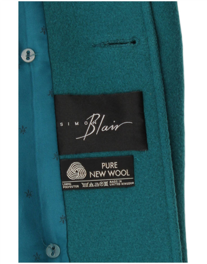 Simon Blair Γυναικείο Παλτό UK 16 Large Green New Wool