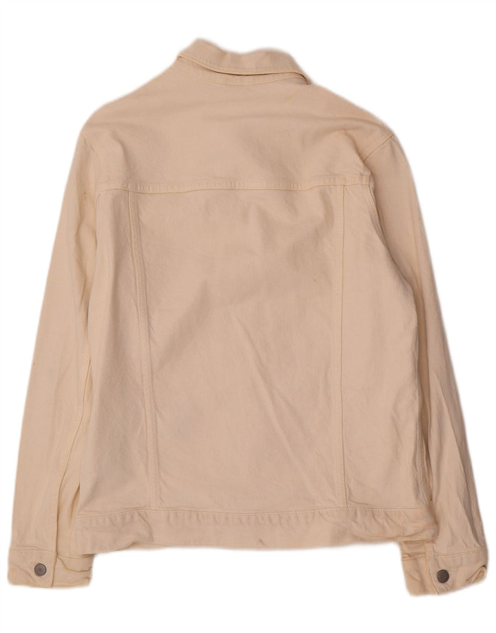 Zara Ανδρικό Τζιν Μπουφάν UK 38 Medium Beige Lyocell