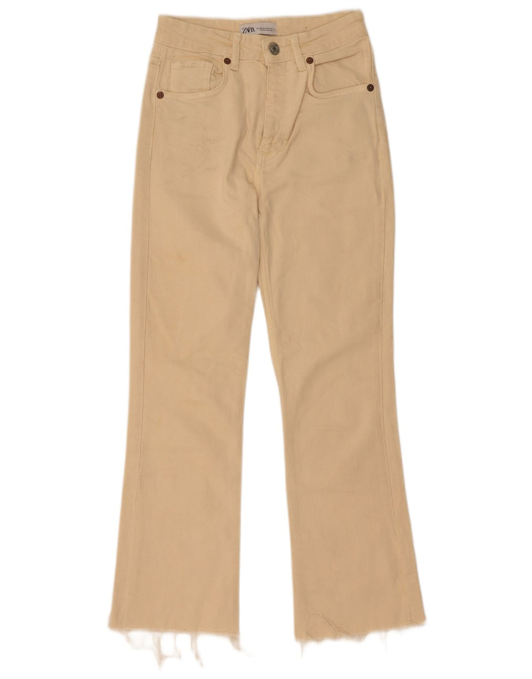 Zara Γυναικείο Τζιν μποτάκι EU 34 2XS W24 L27 Μπεζ