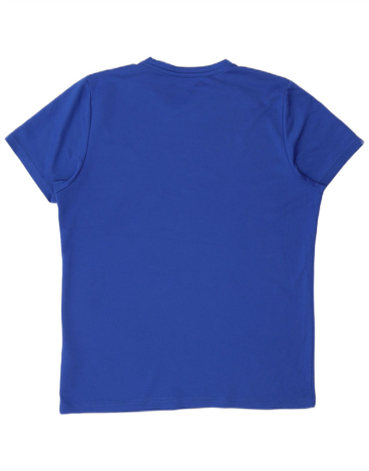 Ανδρικό γραφικό μπλουζάκι Asics London Top Medium Blue Polyester