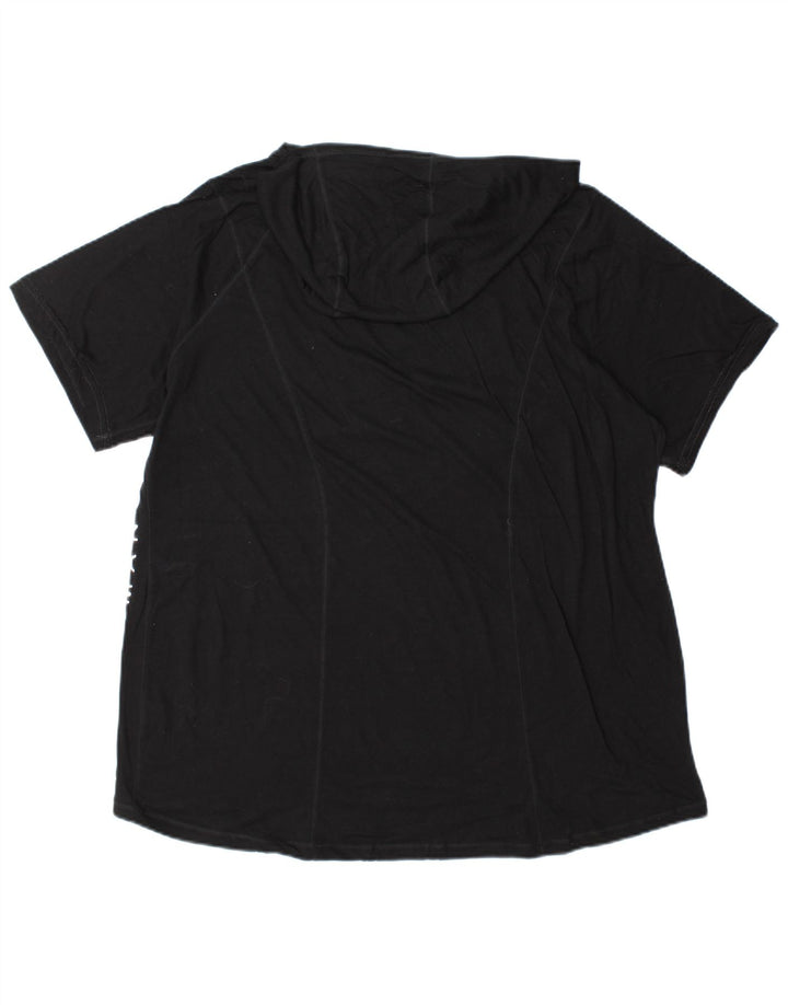 Γυναικείο γραφικό μπλουζάκι Calvin Klein Top UK 20 2XL μαύρο βαμβακερό