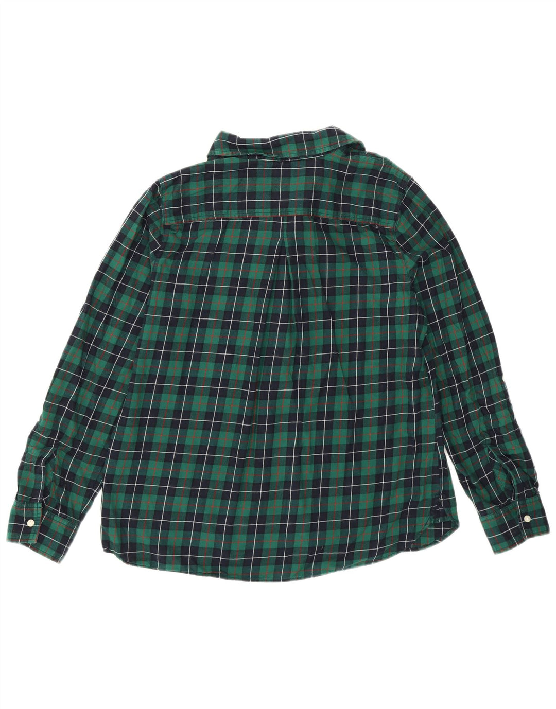 Tommy Hilfiger γυναικείο πουλόβερ φανέλα UK 16 Large Green Check Βαμβακερό