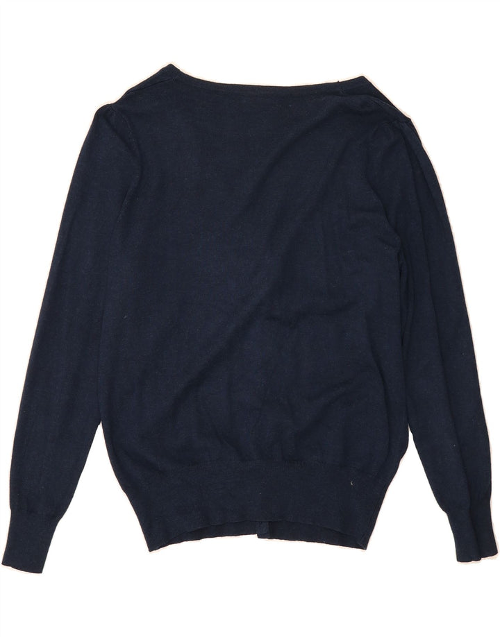 MARKS & SPENCER Womens Cardigan Sweater UK 8 Small Navy Blue Vintage Marks & Spencer and Second-Hand Marks & Spencer from Messina Hembry 