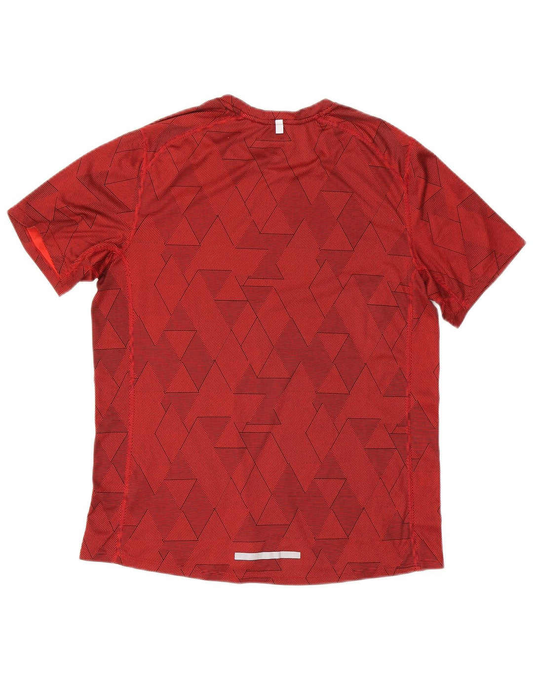 Ανδρικό μπλουζάκι Nike Dri Fit Top μεγάλο κόκκινο γεωμετρικό