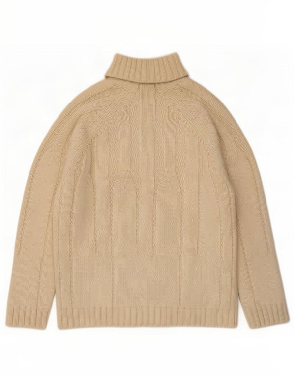 Scotch & Soda Mens Roll Neck Jumper Sweater XL Off White Acrylic