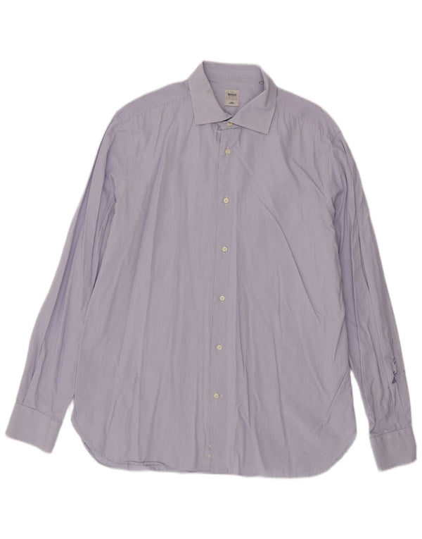 Ανδρικό πουκάμισο Boggi Milano Tailored Fit Size 44 17 1/2 XL Blue Gingham Cotton