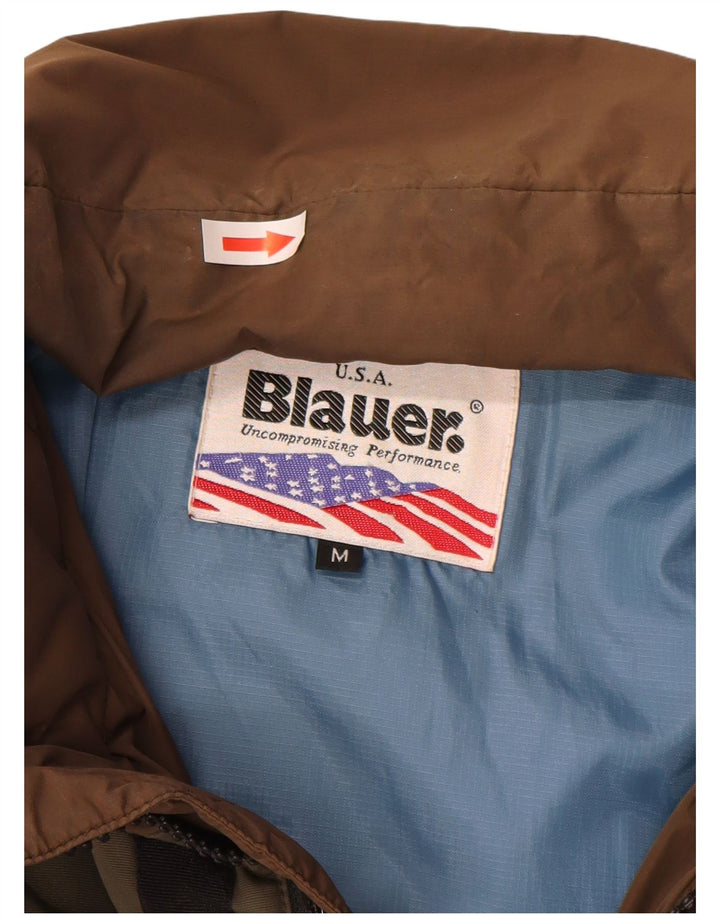 Ανδρικό γραφικό μπουφάν Blauer UK 38 Medium Brown Colorblock Nylon