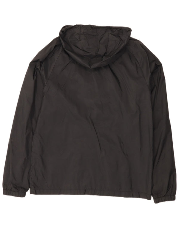 Nike γυναικείο μπουφάν βροχής με κουκούλα UK 38 Medium Black Nylon Sports