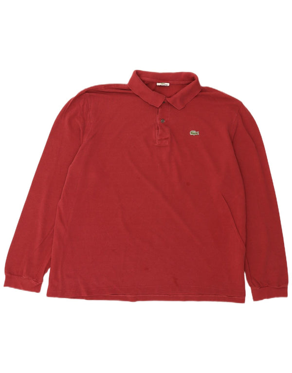 Ανδρικό μακρυμάνικο μπλουζάκι πόλο Lacoste 8 3XL Κόκκινο βαμβακερό
