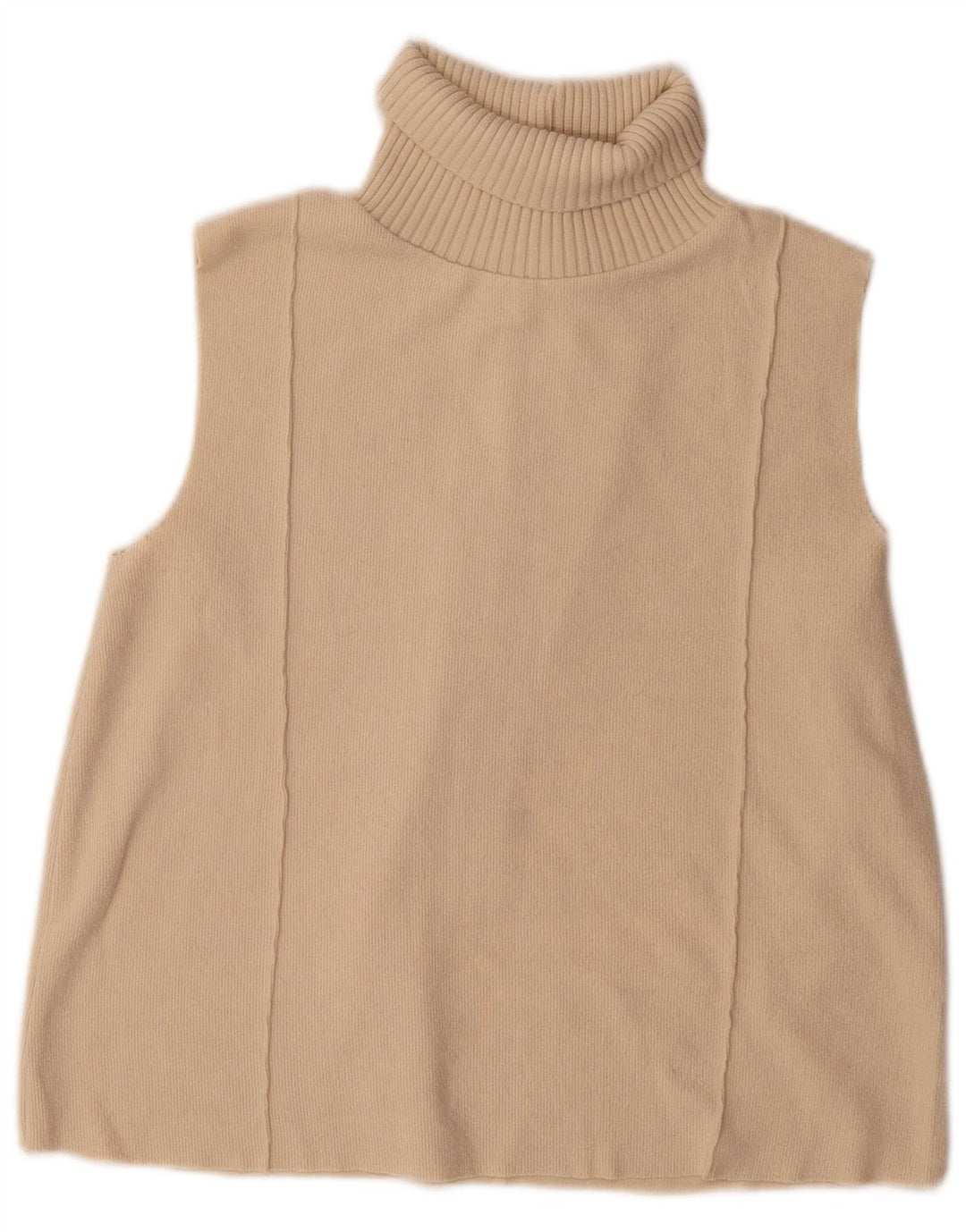 Zara Γυναικείο Γιλέκο Tank Top UK 10 Small Beige Polyester