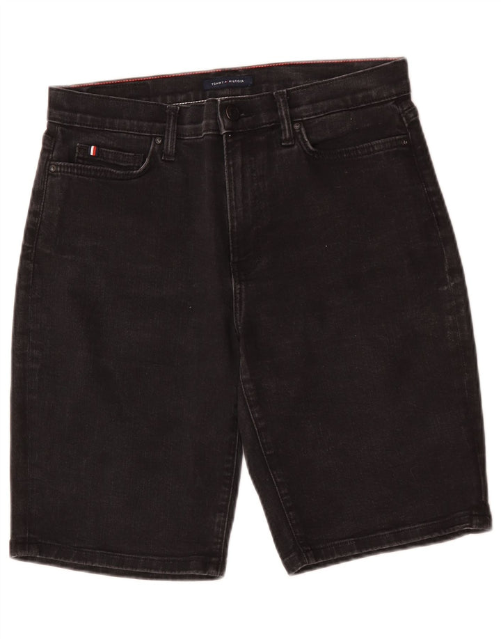 Tommy Hilfiger Γυναικείο Bermuda Slim τζιν σορτς W29 μεσαίο μαύρο βαμβακερό
