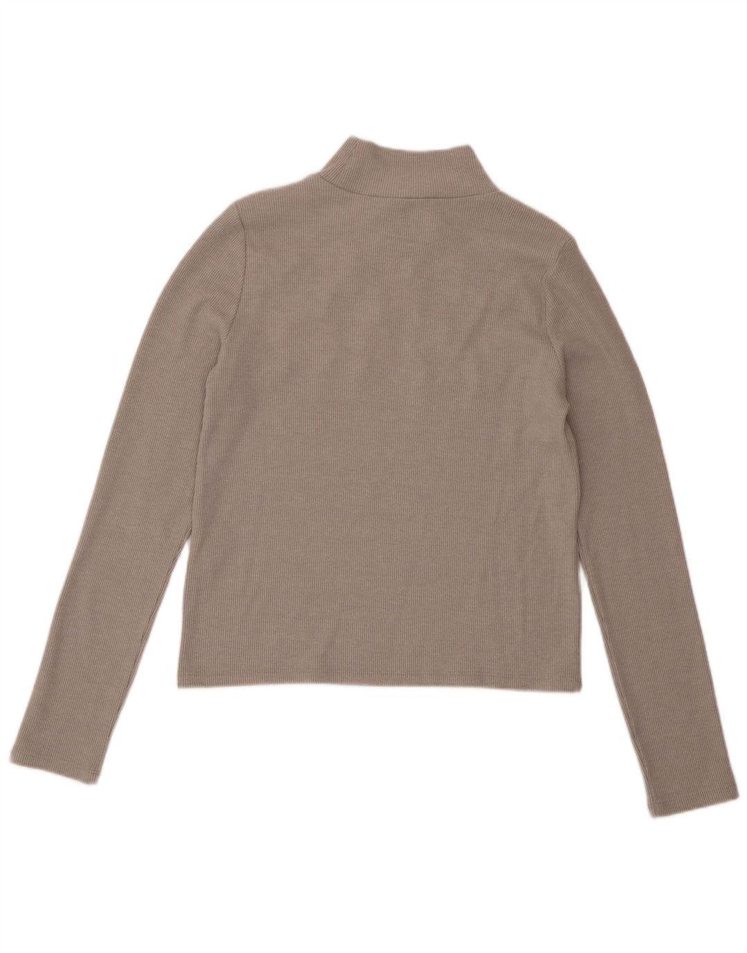 Zara Γυναικείο τοπ μακρυμάνικο UK 14 Large Grey Polyester