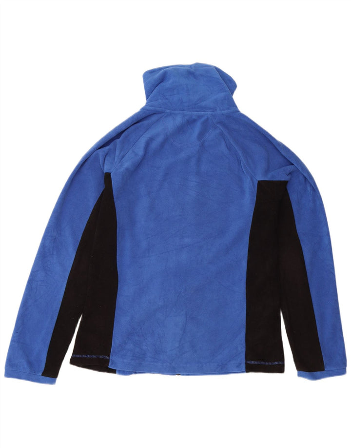 Calvin Klein Γυναικείο τζάκετ με γραφικά φλις UK 14 Medium Blue Colourblock