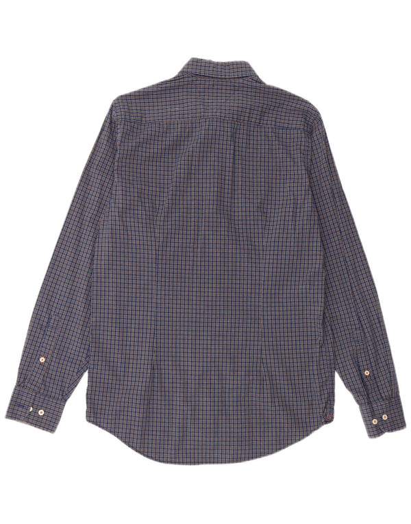 Ανδρικό πουκάμισο Tommy Hilfiger Slim Fit Medium Navy Blue Gingham Cotton