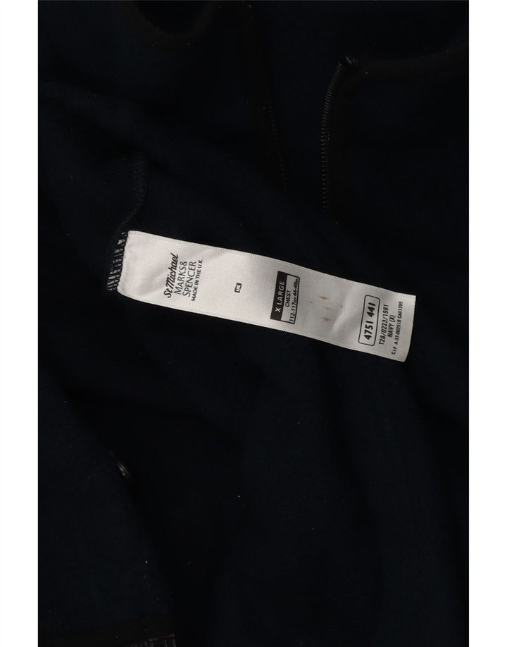 MARKS & SPENCER Ανδρικό Fleece Jacket UK 42 XL Navy Blue Polyester
