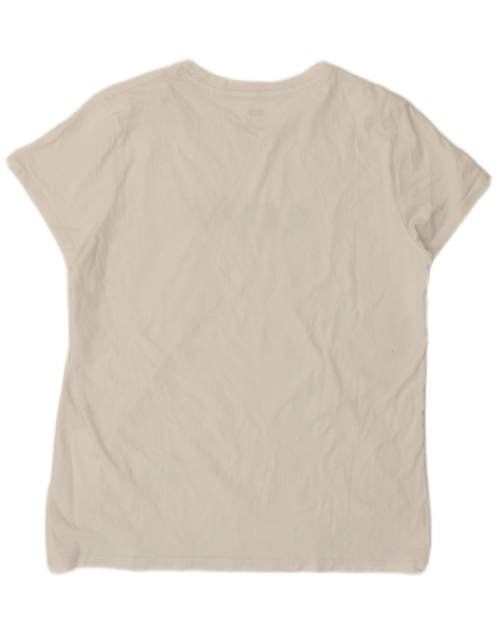 Γυναικείο γραφικό T-Shirt Levi's Top UK 16 Large White