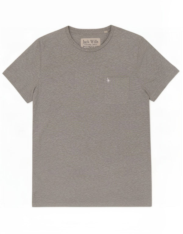 Jack Wills Ανδρικό T-Shirt Top XL Γκρι βαμβακερό