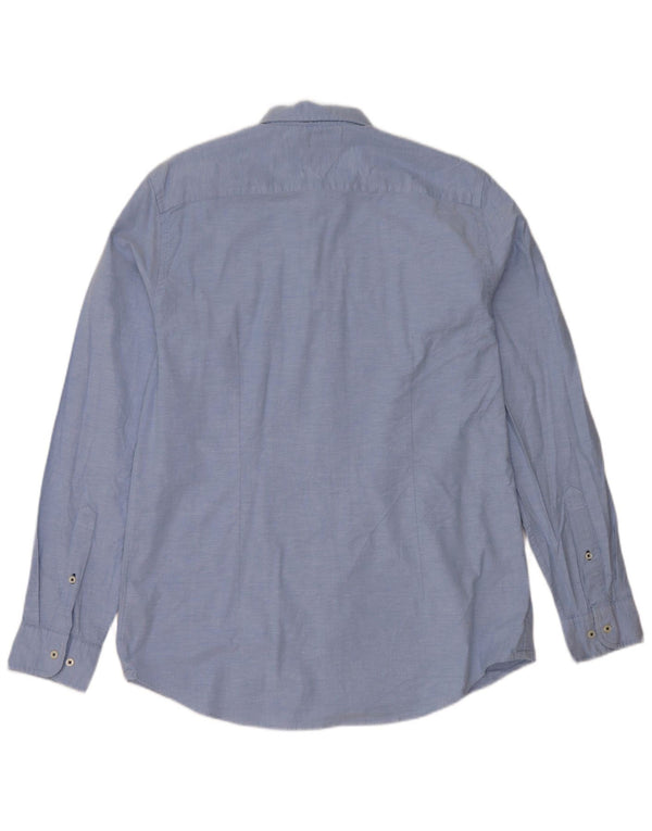 Ανδρικό πουκάμισο Tommy Hilfiger Slim Fit XL Μπλε βαμβακερό