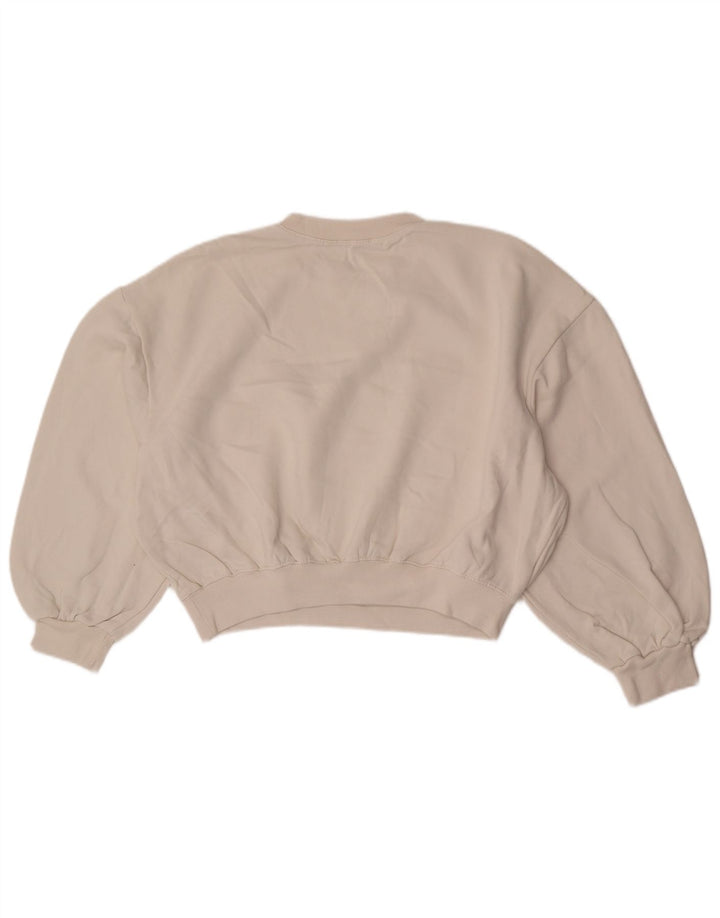 Zara γυναικεία φούτερ με μανίκια 3/4 με μανίκια, Jumper UK 14 Medium White