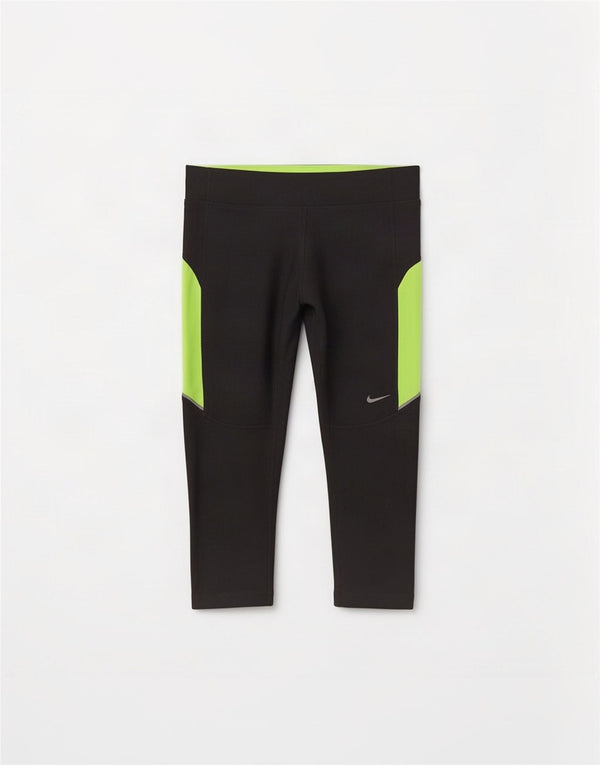 Γυναικεία κολάν Nike Dri Fit Capri UK 10 Small Grey Colourblock Polyester