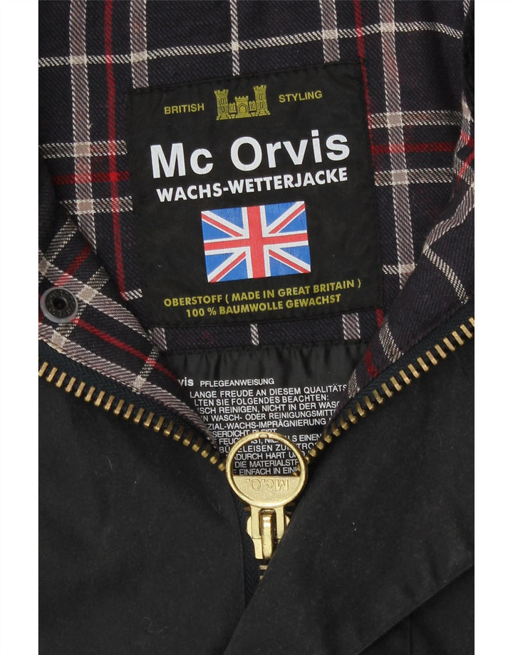 Ανδρικό κερωμένο βαμβακερό μπουφάν MC Orvis UK 42 XL Μαύρο βαμβακερό