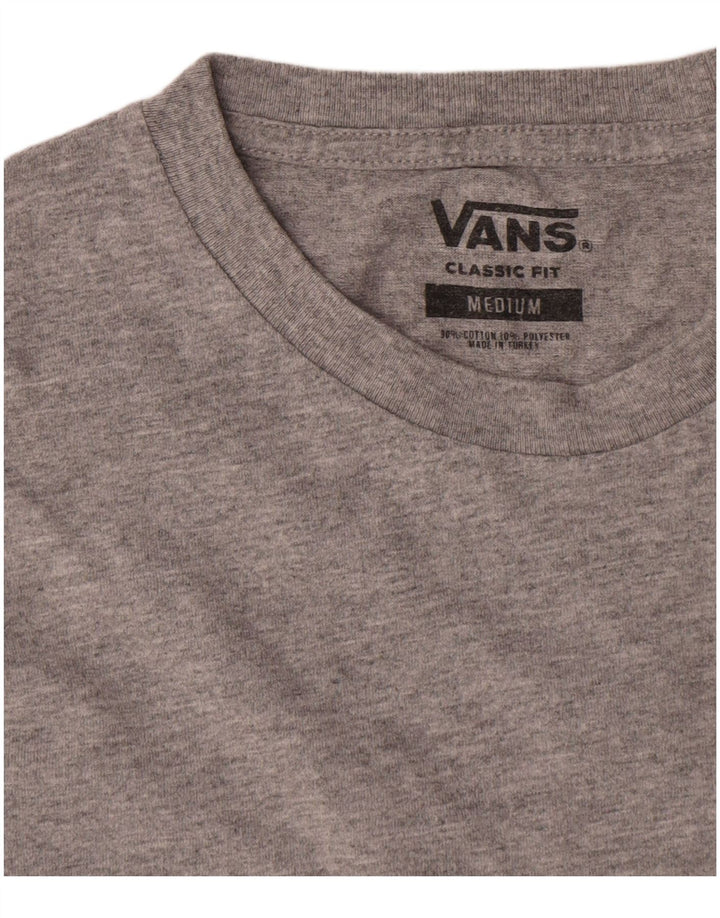 Ανδρικό Vans Κλασική Εφαρμογή Μακρυμάνικο Βαμβακερό μεσαίο γκρι