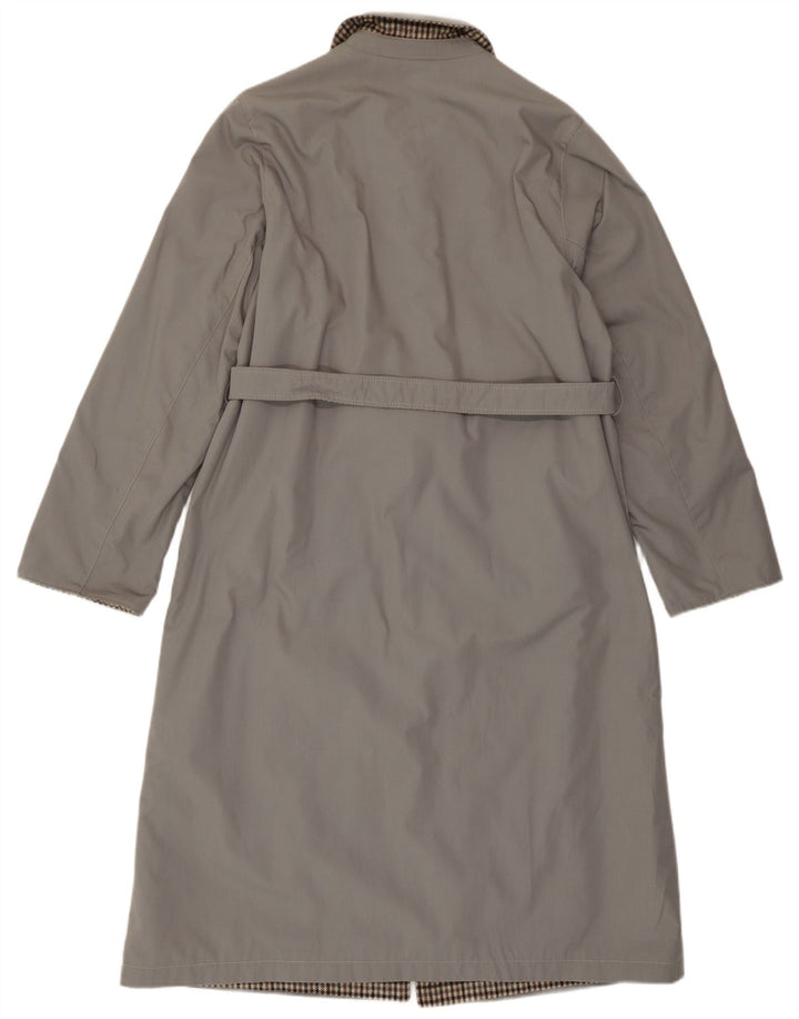 Vintage γυναικείο αναστρέψιμο πανωφόρι IT 46 Small Grey Check