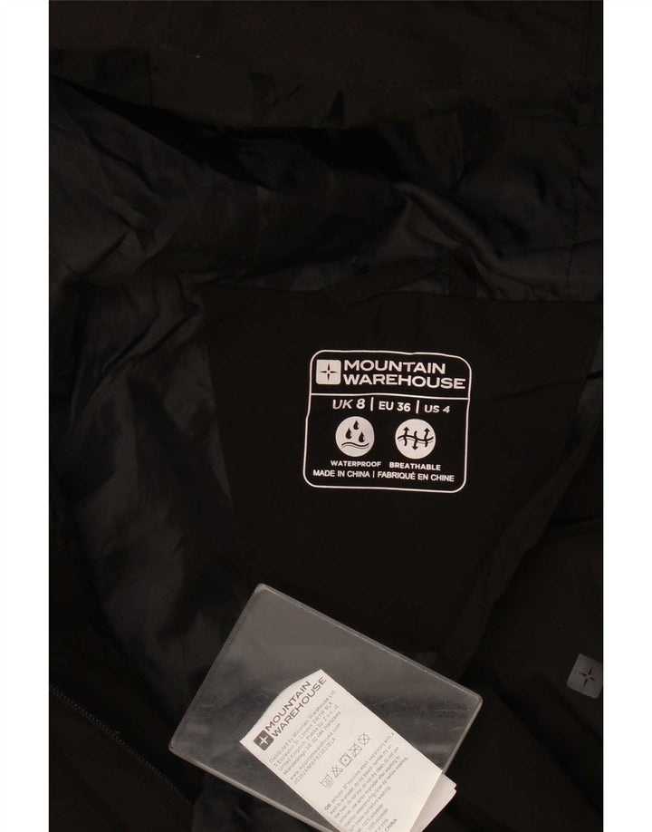 Mountain Warehouse Γυναικείο μπουφάν βροχής με κουκούλα UK 8 Small Black Polyester