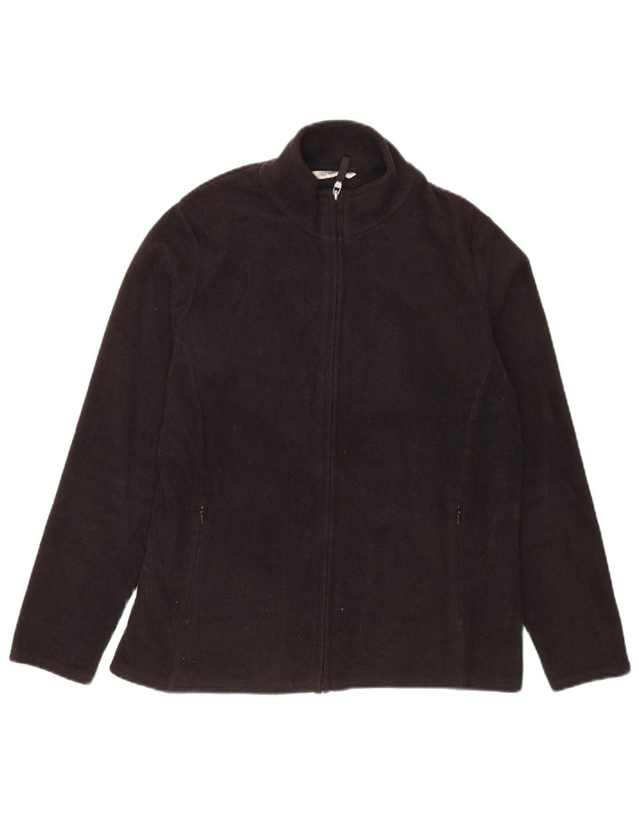 Marks & Spencer Γυναικείο Fleece Jacket UK 16 Large Black Polyester