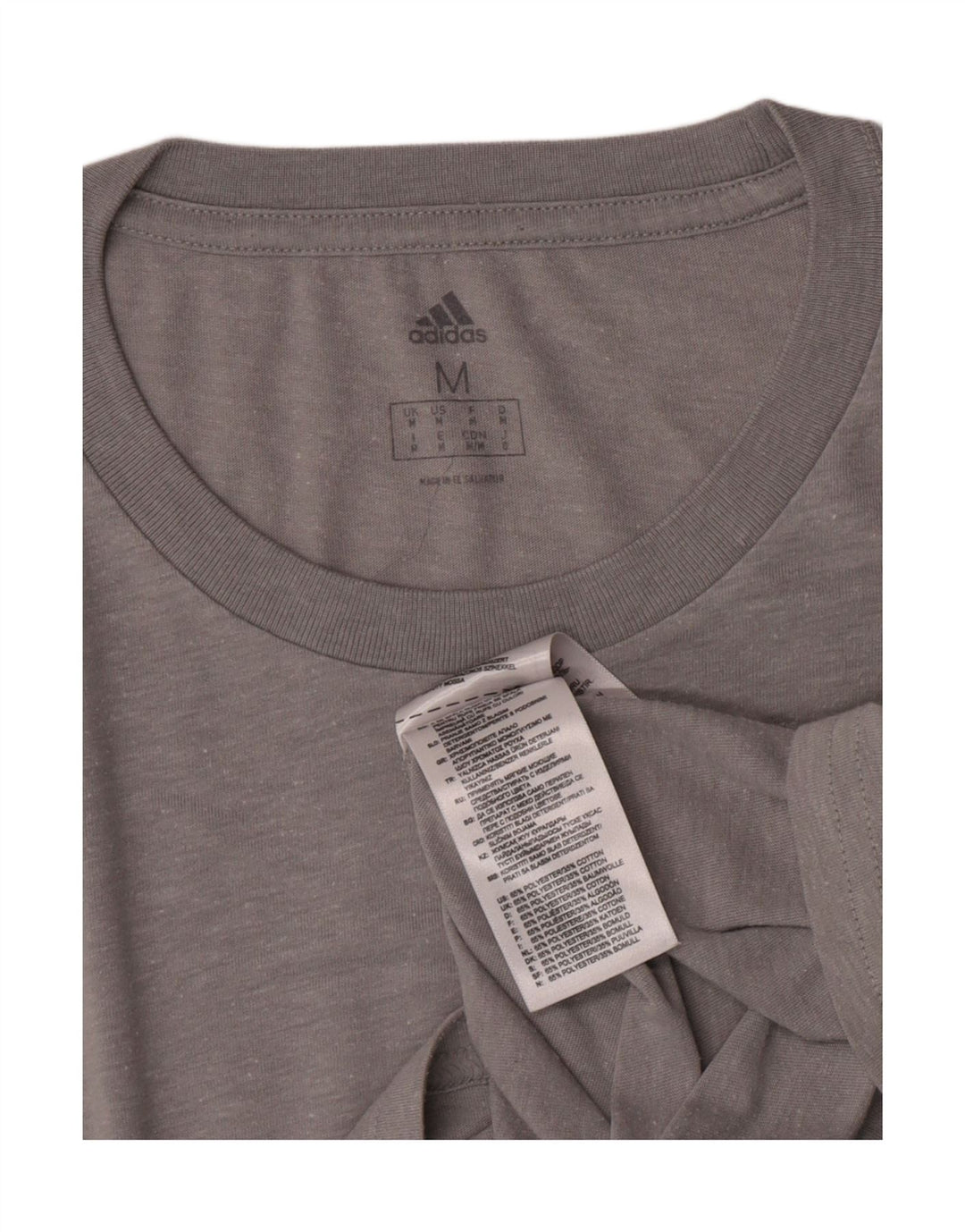 Ανδρικό T-Shirt Adidas Top Medium Grey Polyester