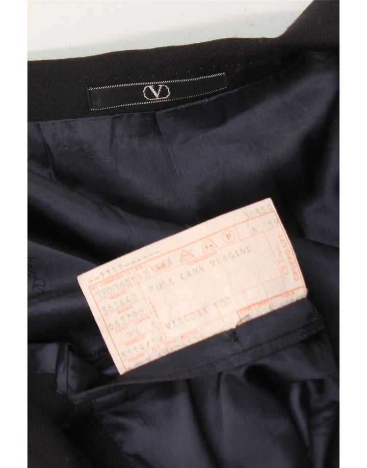 Valentino Ανδρικό σακάκι σακάκι με 2 κουμπιά IT 50 Large Navy Blue Wool