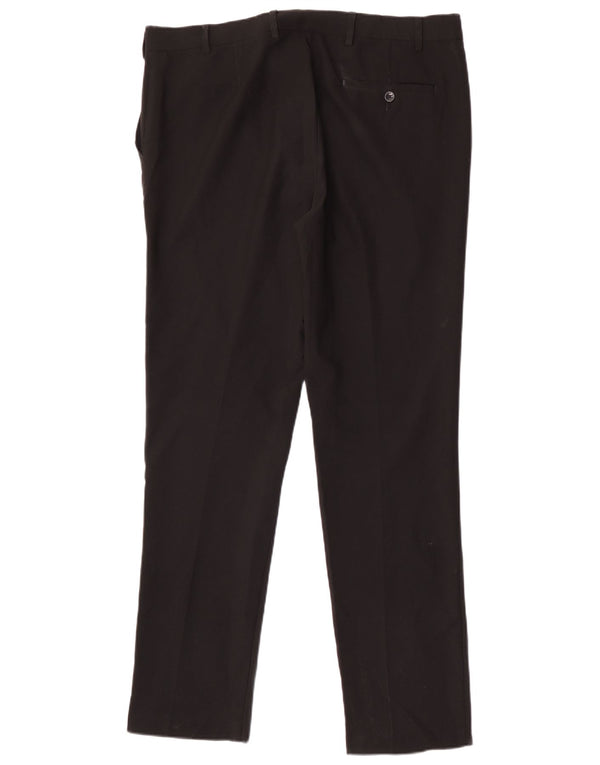 Marks & Spencer Ανδρικό Slim παντελόνι Chino W38 L33 Μαύρο πολυεστέρα