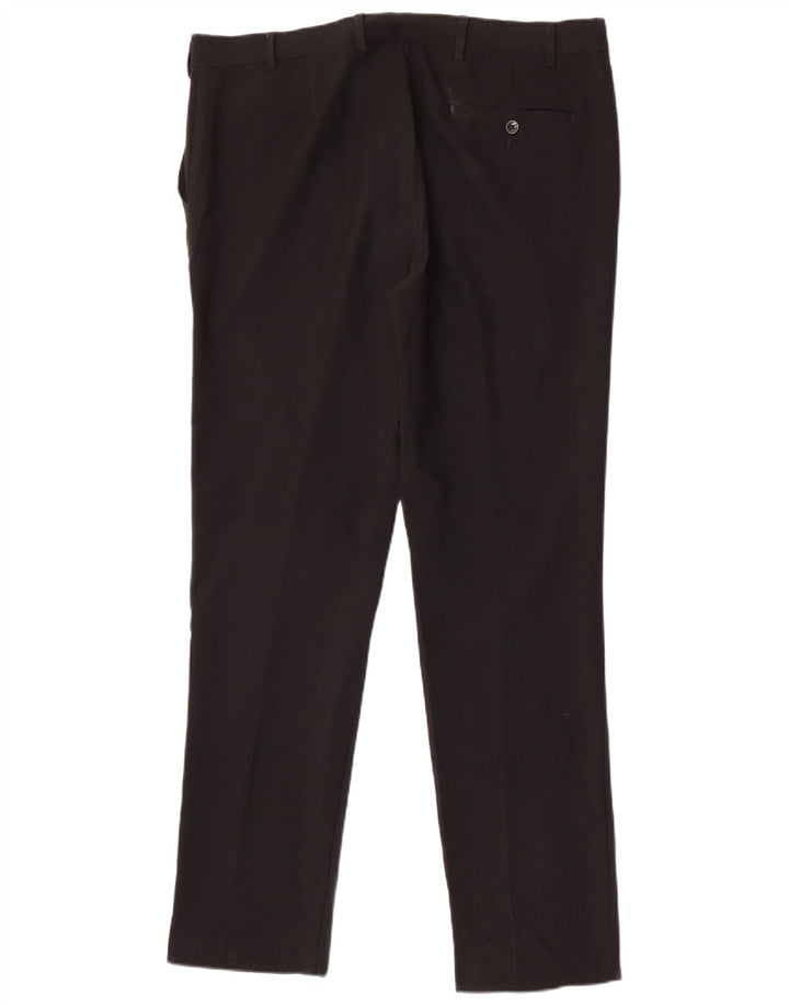 Marks & Spencer Ανδρικό Slim παντελόνι Chino W38 L33 Μαύρο πολυεστέρα