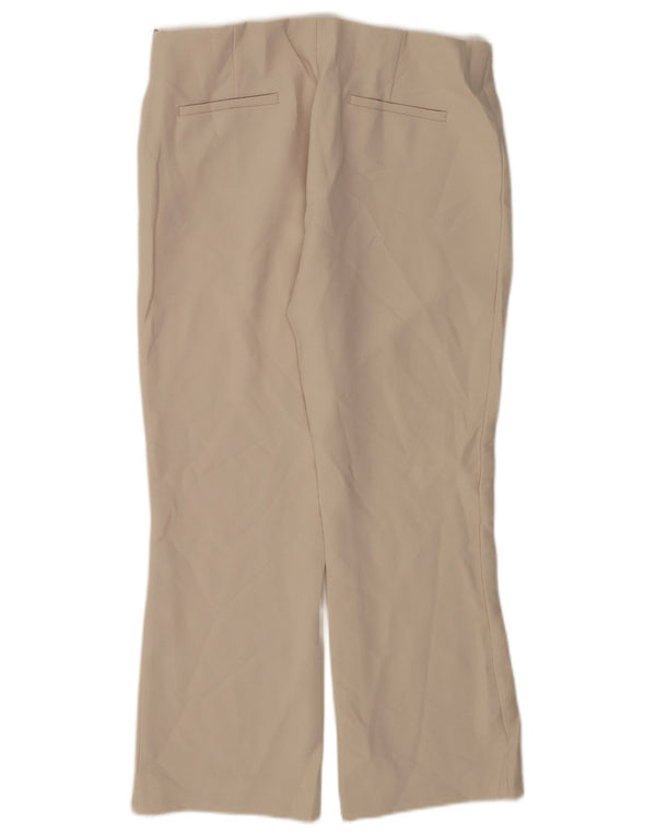 Zara Womens Straight Casual Trousers Large W30 L26 Beige