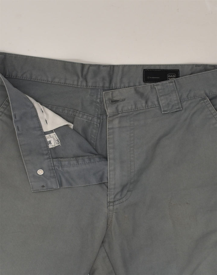 GAS Mens Tapered Chino Trousers W32 L26 Grey Cotton | Vintage Gas | Thrift | Second-Hand Gas | Used Clothing | Messina Hembry 